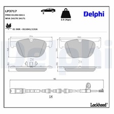 Bremsbelagsatz Vorne Continental-System für BMW X5 E70 F15 F85 X6 E71 E72 08-18