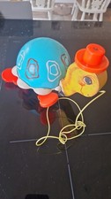 Vintage Fisher Price Tortoise Pull Along Toy 1970s