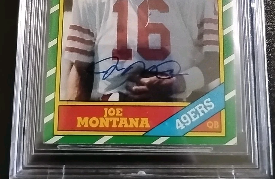 Joe Montana Signed 1986 Topps Football #156 - San Francisco 49ers, BAS 10 Auto - Image 4 of 4