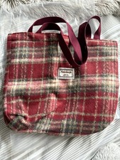 Brand New Shoulder Bag. Tartan Check Red.