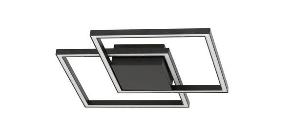 Nova Luce Bilbao Deckenleuchte Schwarz 25W Led 1600 Lm Warmweiß IP20-image