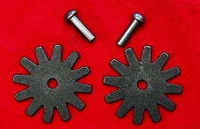 NEW/OLD STOCK  1  5/8" 12-Point COWBOY VAQUERO SPUR ROWELS & PINS