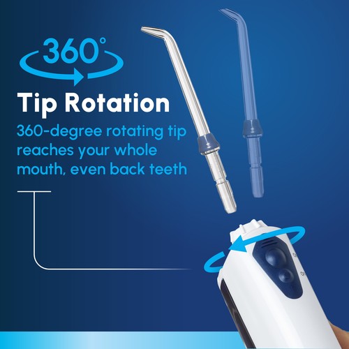Waterpik Portable Water Flosser, Cordless, 2 Tips, ADA Approved - Picture 13 of 17