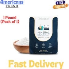 Baja Gold Mineral Sea Salt, Natural Grain Crystals, 1 Lb. Bag ...