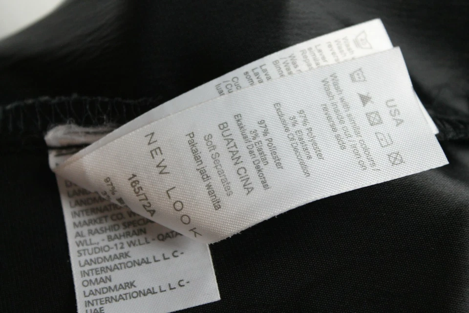 New Look Women’s Ladies Shorts Black Size 10 - Image 4 of 4