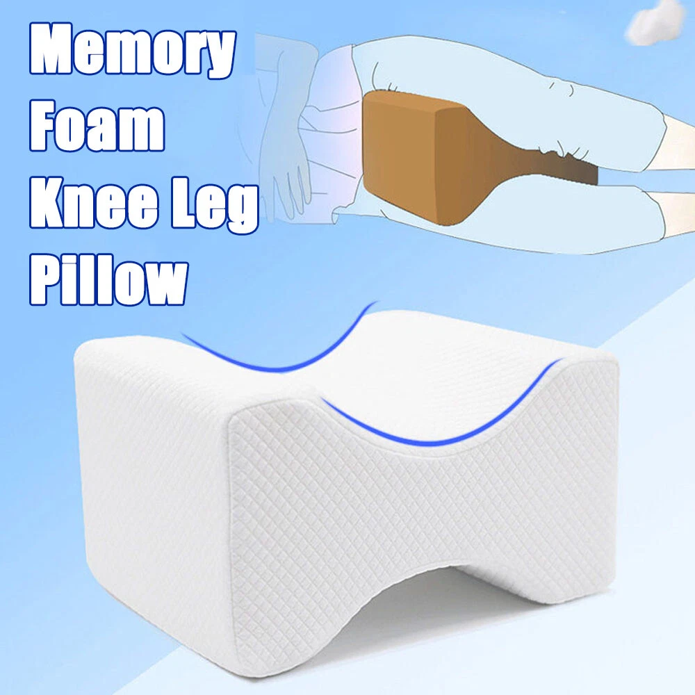 Best Knee Pillow Ergonomic Memory Foam for Side Sleeper Leg Hip