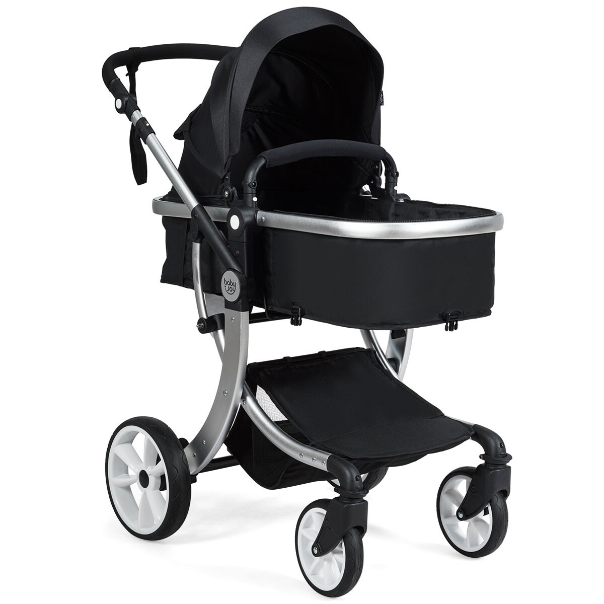 2 in 1 Baby Stroller Pushchair Convertible Reversible Pram W