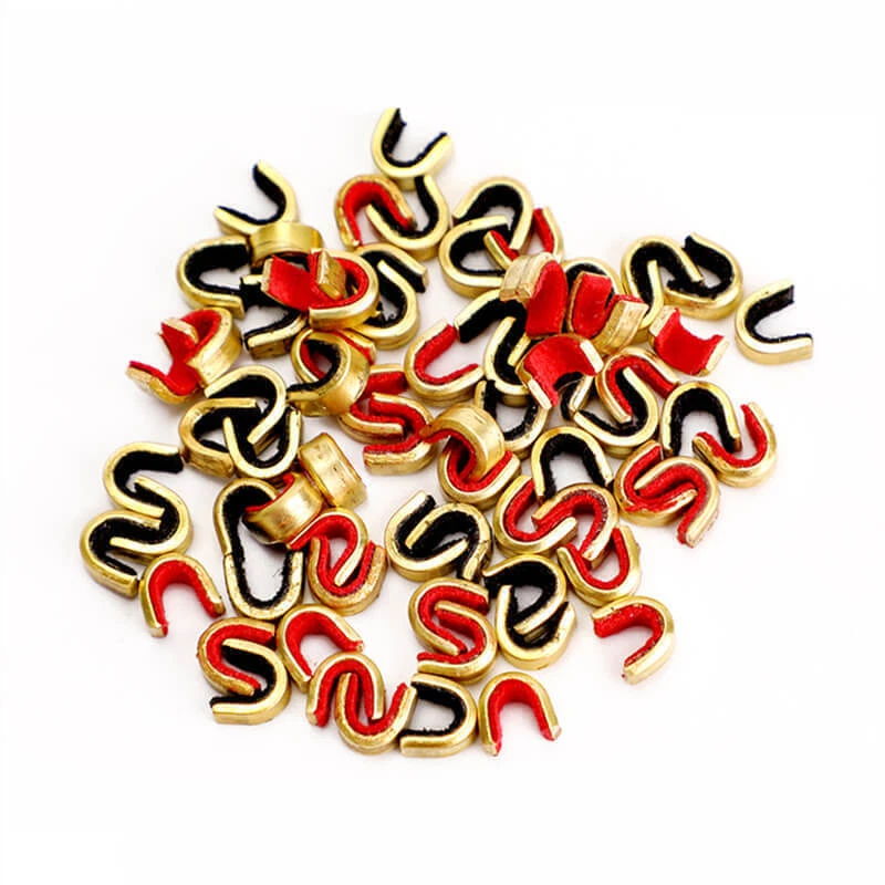 50pcs/Lot Archery String Nocking Points Brass Buckle Clips Nock Bow String Set - Image 2 of 4