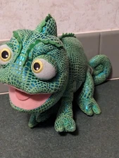 Disneyland Tangled Pascal Plush  Chameleon metallic green lizard Rapunzel  11 In