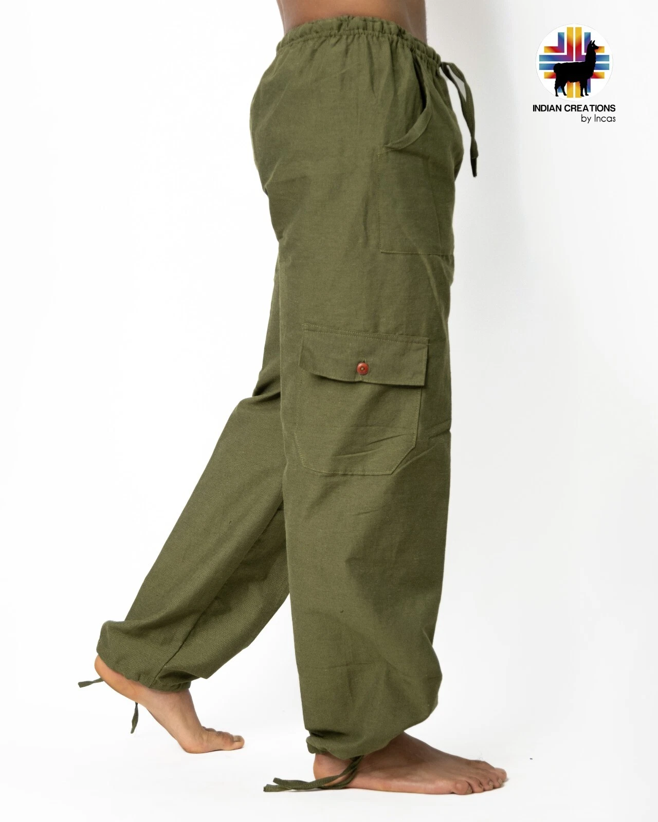 Boho Cotton Pants. Hippie Style Pants.