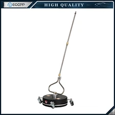13.7" Pressure Washer Surface Cleaner Stainless Steel 4000 PSI w/ Wheels