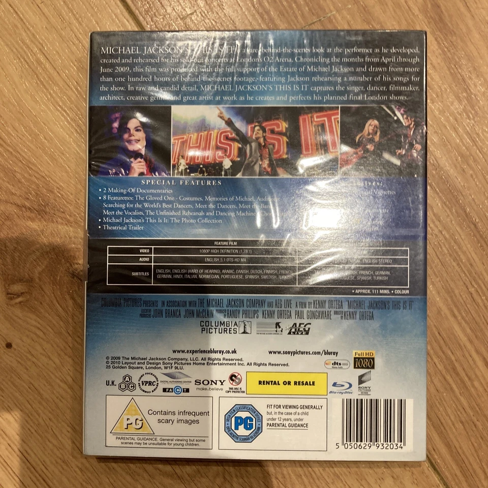 Michael Jackson - This Is It - Blu-ray - Brand New & Sealed - Free Postage - Image 2 of 2