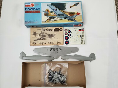 WORLD WARII ROYAL AIR FORCE HURRICANE FIGHTER HAWKER MODEL KIT COMPLETE ...