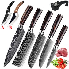 Chef Knife Set Stainless Steel Japanese Damas...