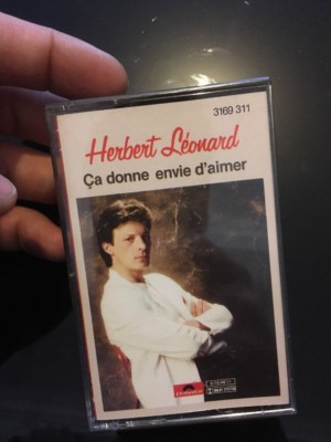 Cassette Audio,k7, Herbert Léonard , «ça donne envie d aimer »
