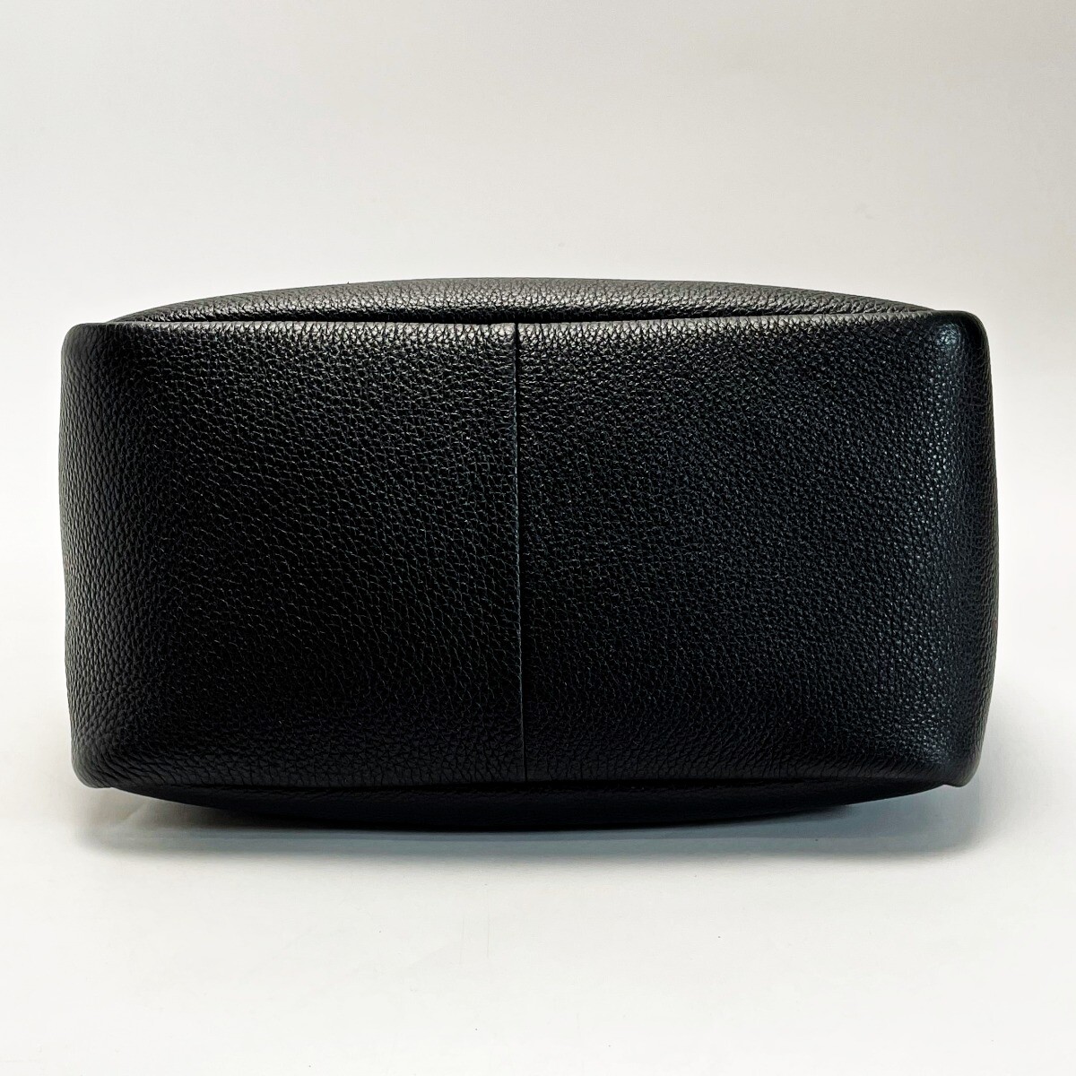 Prada Mini Tote Bag 1Ba349 Black Triangle Lettering Leather Ladies 