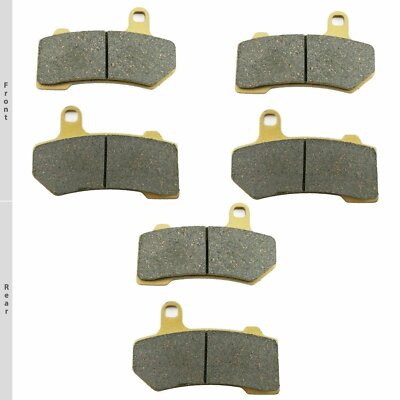 DBX Brake Pads FA409 Fits HD Dual Front & Rear Bundle 41854-08 / 41852 ...