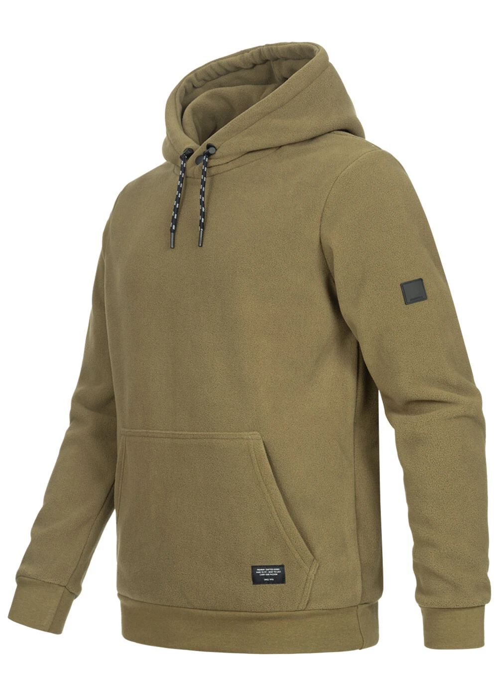 SACAI Felpa con cappuccio uomo Indicode neo orsacchiotto in pile pullover borsa per canguro corda 2 toni