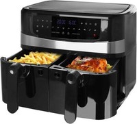 Emerio AF-126672, Xxl Doppel HeißLuft-Fritteuse, Air-Fryer, Deep Fryer, FrittöSe