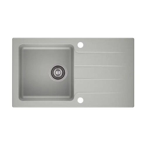 Becken HESTIA 200 Granitspüle mit Abtropffläche Küchenspüle Spülbecken - Bild 25 von 32