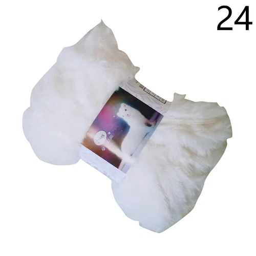 50g weicher Kunstfell Nerz Fleece Mischgarn Faden für Pullover Schal Handstricken - Bild 23 von 36