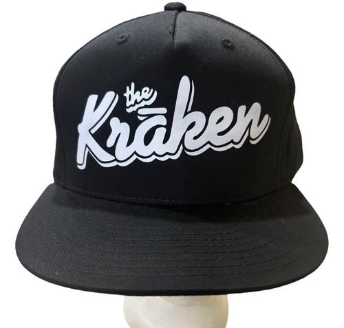 The Kraken Mütze schwarz Baseball-Stil Druckknopflasche