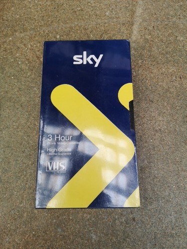 SKY Blank VHS Tape 180 Mins - 3 Hour Video Cassette VCR - 1 x New & Sealed - 第 1/2 張圖片