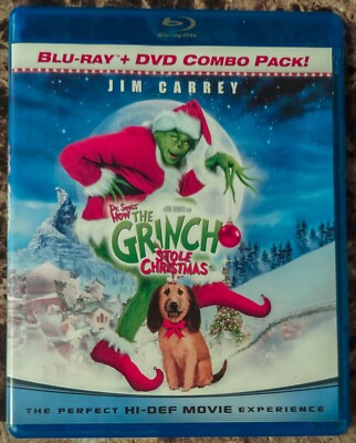 How the Grinch Stole Christmas (Blu-ray, 2009) Jim Carrey, Taylor Momsen