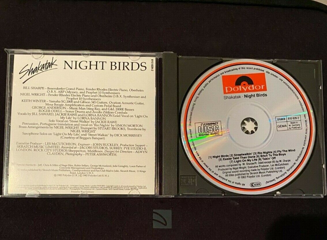 Shakatak - Night Birds CD Album Produced by Nigel Wright Shakatak - Night Birds CD Album Produced by Nigel Wright