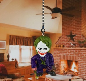 Dark Knight Batman Villain Joker Ceiling Fan Pull Cord Light Lamp
