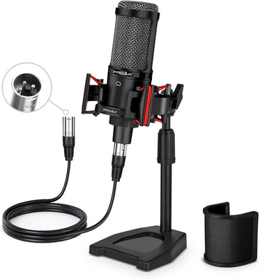 Condenser Microphone XLR, Cardioid Pickup Pattern, 48V Phantom Power Required, S
