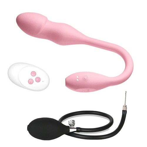 Vibrator Butt Plug Dildo Massager G-spot Inflatable Anal Sex Toys For Women Plug - Picture 10 of 13