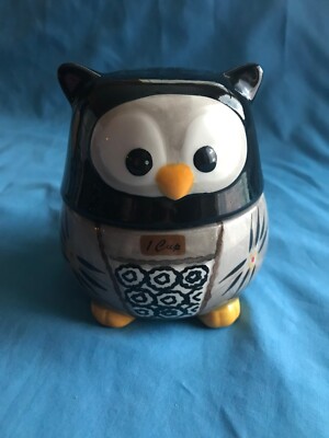 Pre-Owned 5-Piece Temptations Old World Owl Ceramic Measuring Cup