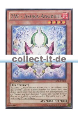 Yugioh LVAL-DE002 ZW - Asura-Angriff - 1. Auflage