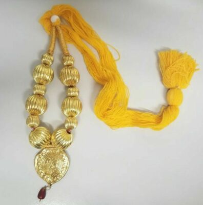 Punjabi Folk Cultural Bhangra Gidha Kaintha Pendant Yellow