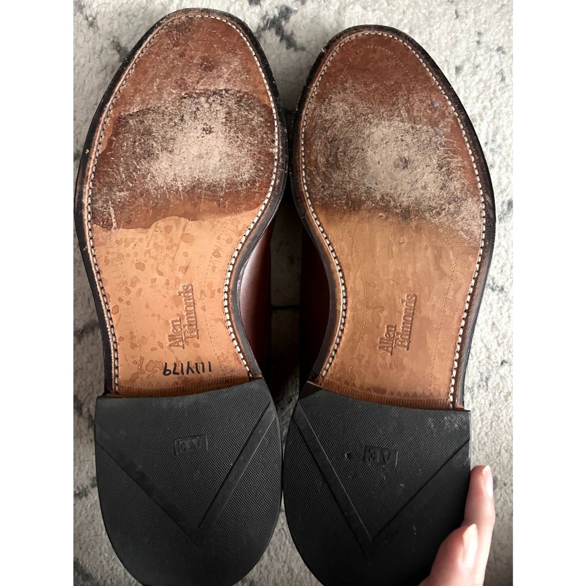 Allen Edmonds Byron Cap Toe Oxford Shoes Burgundy Brown Leather Size 10 Park Avenue Cap-toe Oxford Dress Boot | Men main image 2