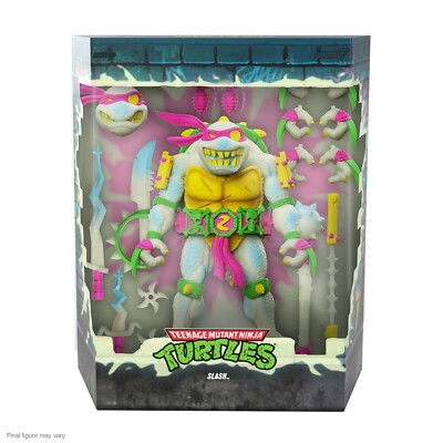 TMNT Ultimates SLASH Glow in the Dark GITD Figure Super7 NEW