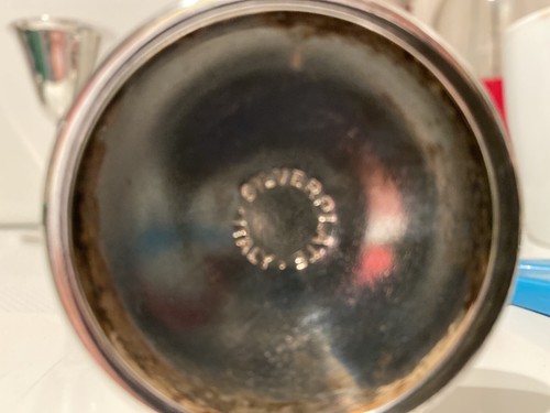 A Pair of Miniature Silver Plated Goblets - 11cm High X 5.5cm Diameter - Bild 2 von 3