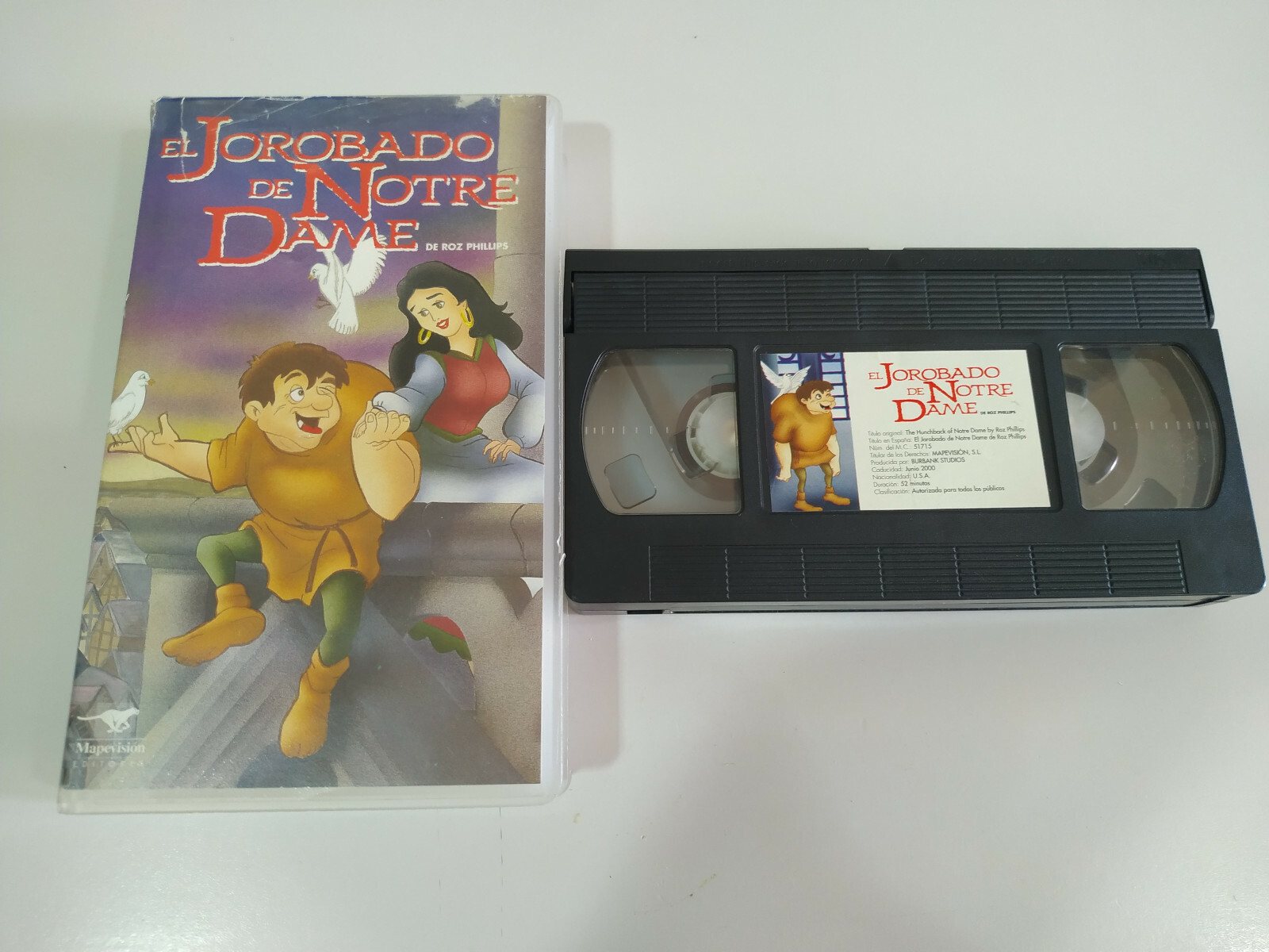 The Hunchback of Notre Dame Animation - VHS Tape Spanish - 2T