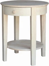International Concepts Accent Table, Unfinished