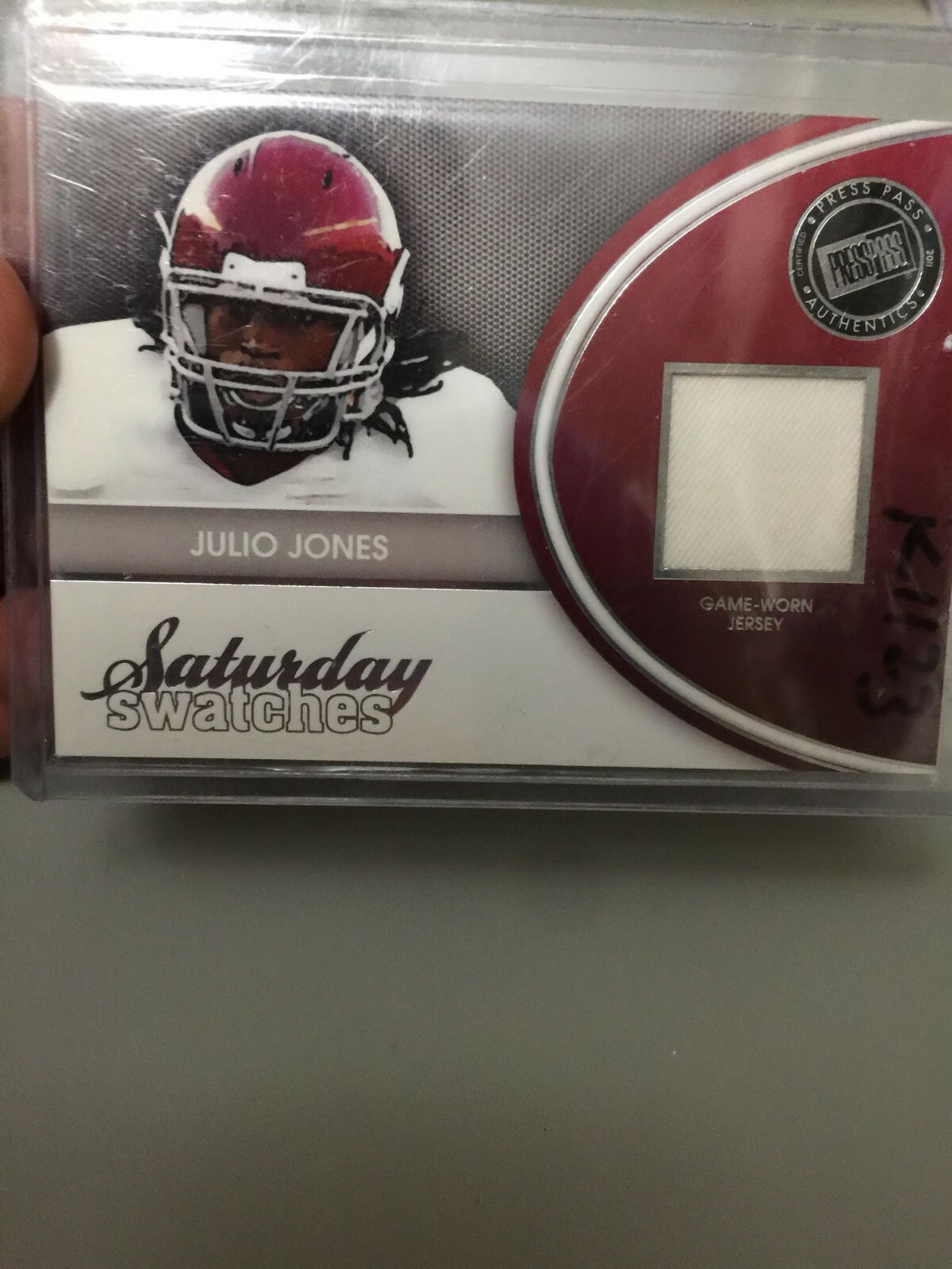 Julio Jones Press Pass Legends Saturday Swatches #JJ Base