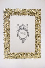OLIVIA RIEGEL Crystal "Gold Everleigh" 5x7 Photo Frame New in Box