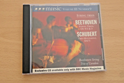 BBC Music - Vol. III Nr.9 Beethoven & Schubert Streichtrios. CD (1995) sehr guter Zustand.