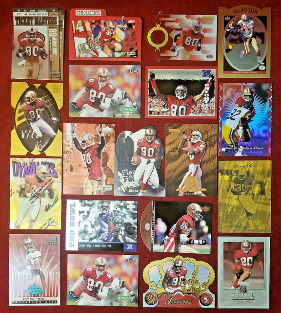 Jerry Rice Select Certified Topps Chrome SP Fleer Gold Upper Deck San Francisco