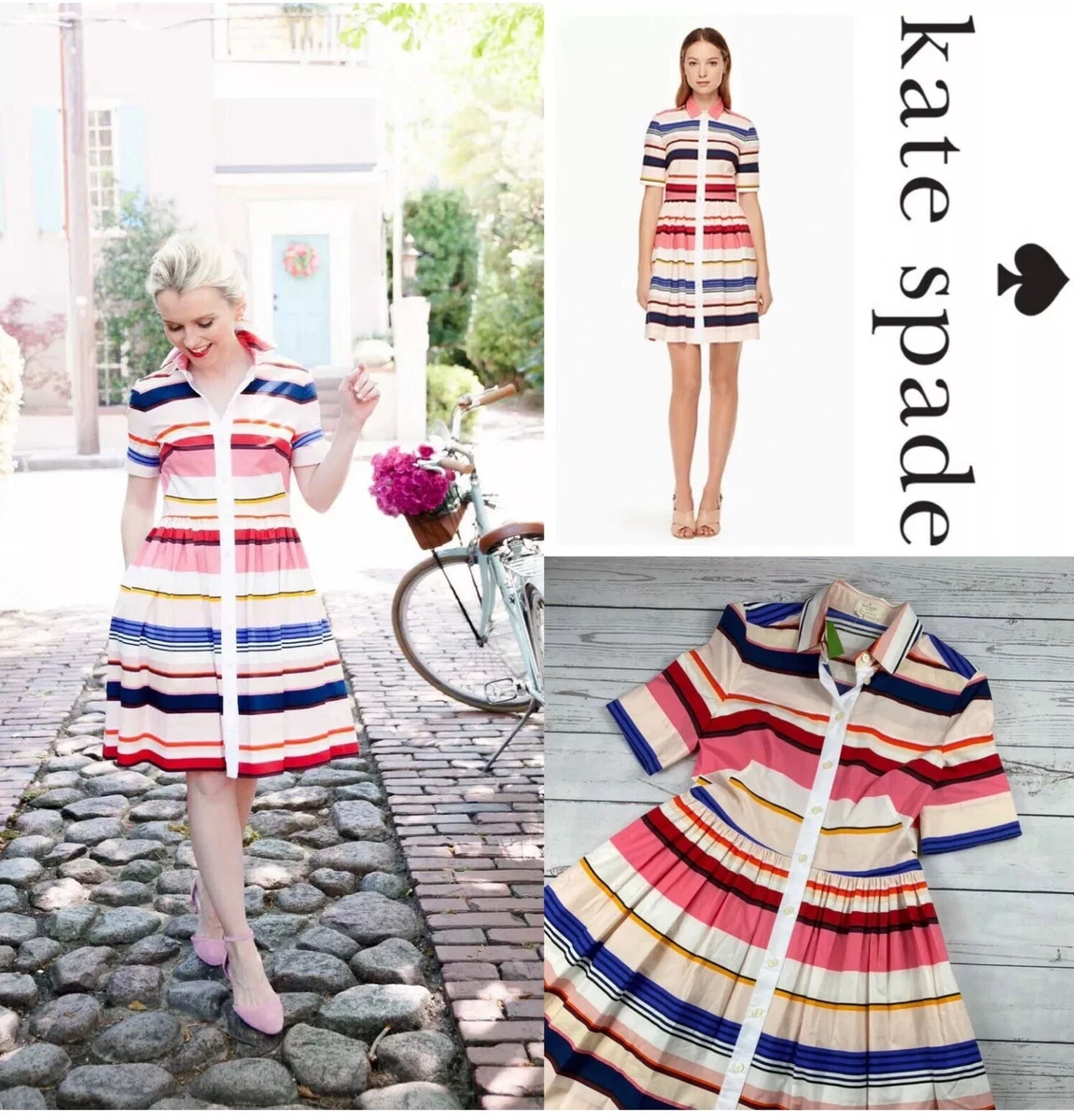 Fit and flare top shirt dress with sleeves