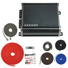 Kicker 46CXA4001 400W CX Mono Subwoofer Amplifier T4AW-R 4-Gauge, 4500W, 12dB