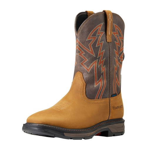 Ariat Workhog 8” Waterproof ATE Lace Up Leather Work Boots  display picture 1