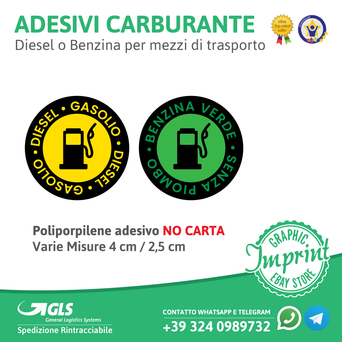 Adesivo Diesel Gasoil Nafta - Adesivi 4x4