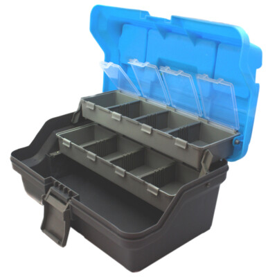 3-Layer Folding Fishing Storage Box Portable Hardware Storage Boxes Multipurpose