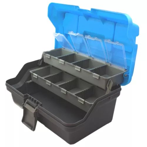 3-Layer Folding Fishing Storage Box Multipurpose Fish Hook Lure Box with Handle